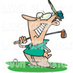 humorous-clip-art-of-a-happy-golfer-man-near-a-ball-holding-his-golf-club-by-ron-leishman-725